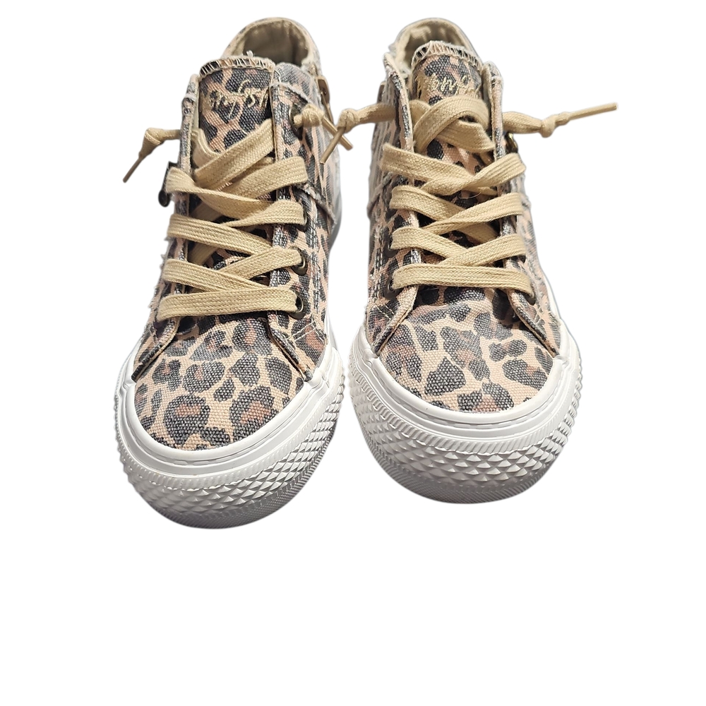 Blowfish Tan Leopard Print Sneakers